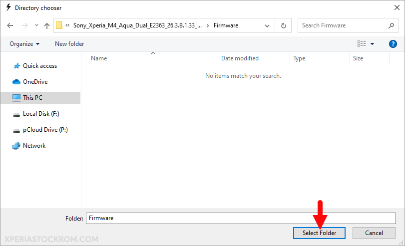 Sony Mobile Flasher Firmware Select